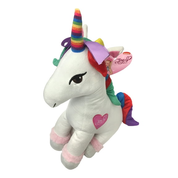 Jojo Siwa Unicorn Kids Bedding Plush Cuddle and Decorative Pillow Buddy, Microfiber, White, Nickelodeon