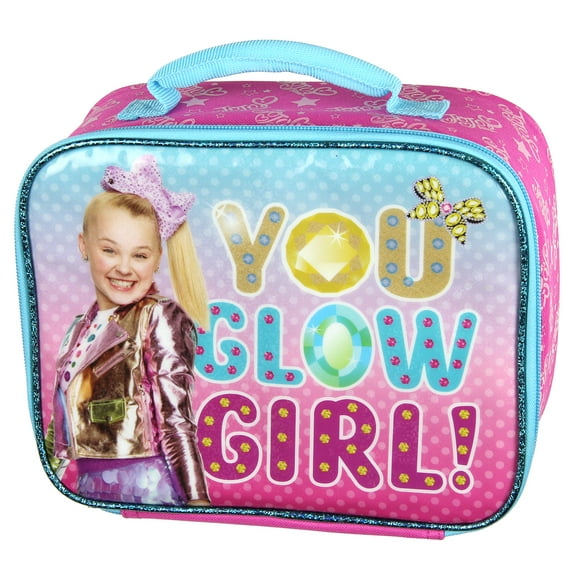 Jojo Siwa You Glow Girl Soft Kit Insulated Lunch Box Cooler 10"
