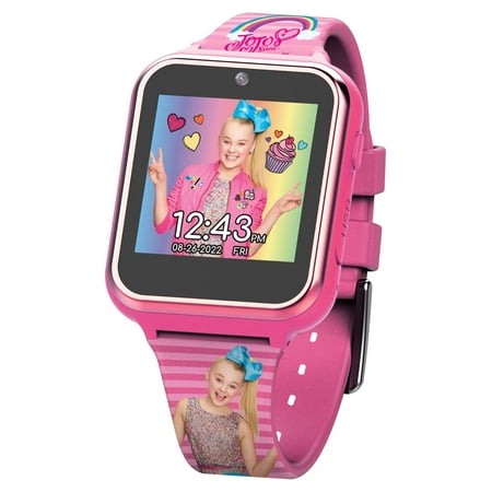Jojo Siwa iTime Unisex Child Interactive Smart Watch 40mm in Pink with Silicone Strap (JOJ4128)