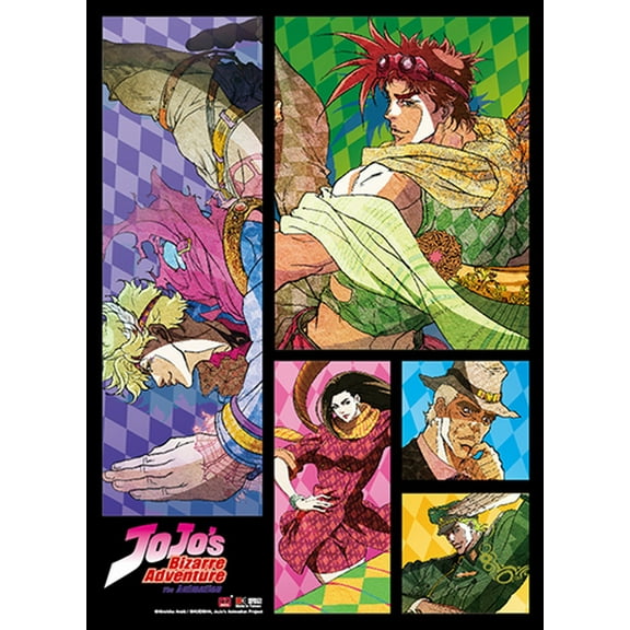Jojo's Bizarre Advanture- Caesar & Joseph Wall Scroll