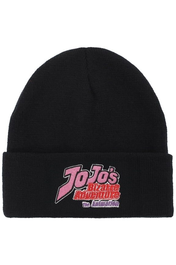 Jojo's Bizarre Adventure Jojos Logo Embroidery Acrylic Knit Cuff Beanie