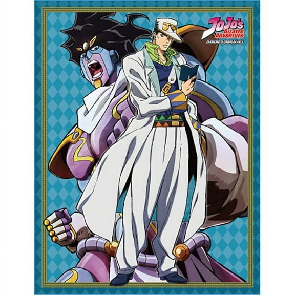 Jojo's Bizarre Adventure Anime S3 Jotaro & Star Platinum Sublimation Throw Blanket