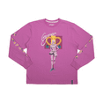 thumbnail image 1 of Jojo's Bizarre Adventure Giorno Crew Neck Long Sleeve Floral Pink Shirt-3XL, 1 of 7