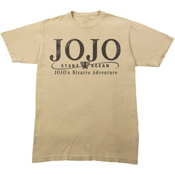 Jojo's Bizarre Adventure Jotaro Kujo Adult Sand Crew Neck Short Sleeve T-shirt-3XL