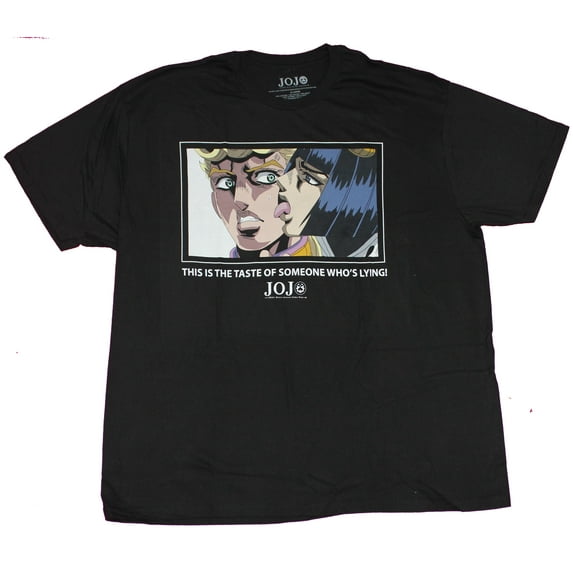 Jojo's Bizarre Adventure Mens T-Shirt - Taste of Someone Who Is Lying Lick (2X-Large)