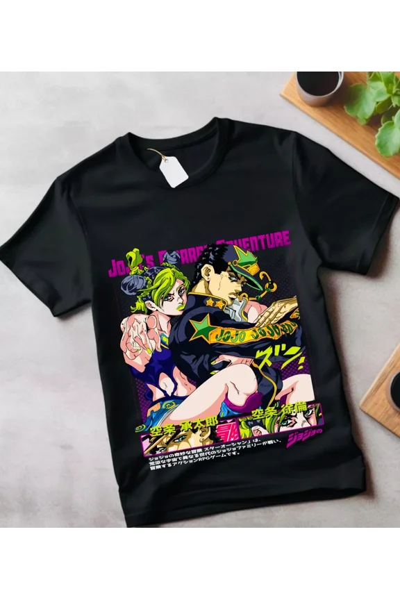 Jojo's Bizarre Adventure Tshirt Anime Manga Graphic Design Shirt Tee gift shirt