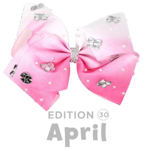 Jojo's Bow Club April Bow - JOJO SIWA Hair Bows Gift Set Limited Edition #30