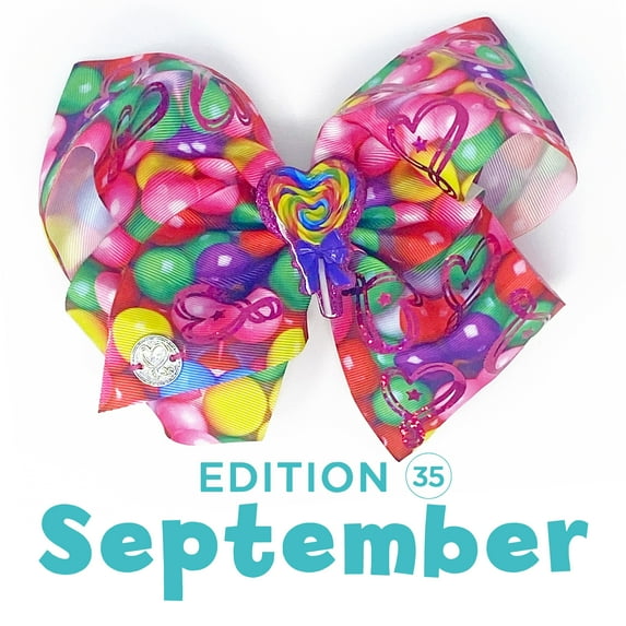 Jojo's Bow Club September Bow - Jojo Siwa Hair Bows Gift Set Limited Edition #35