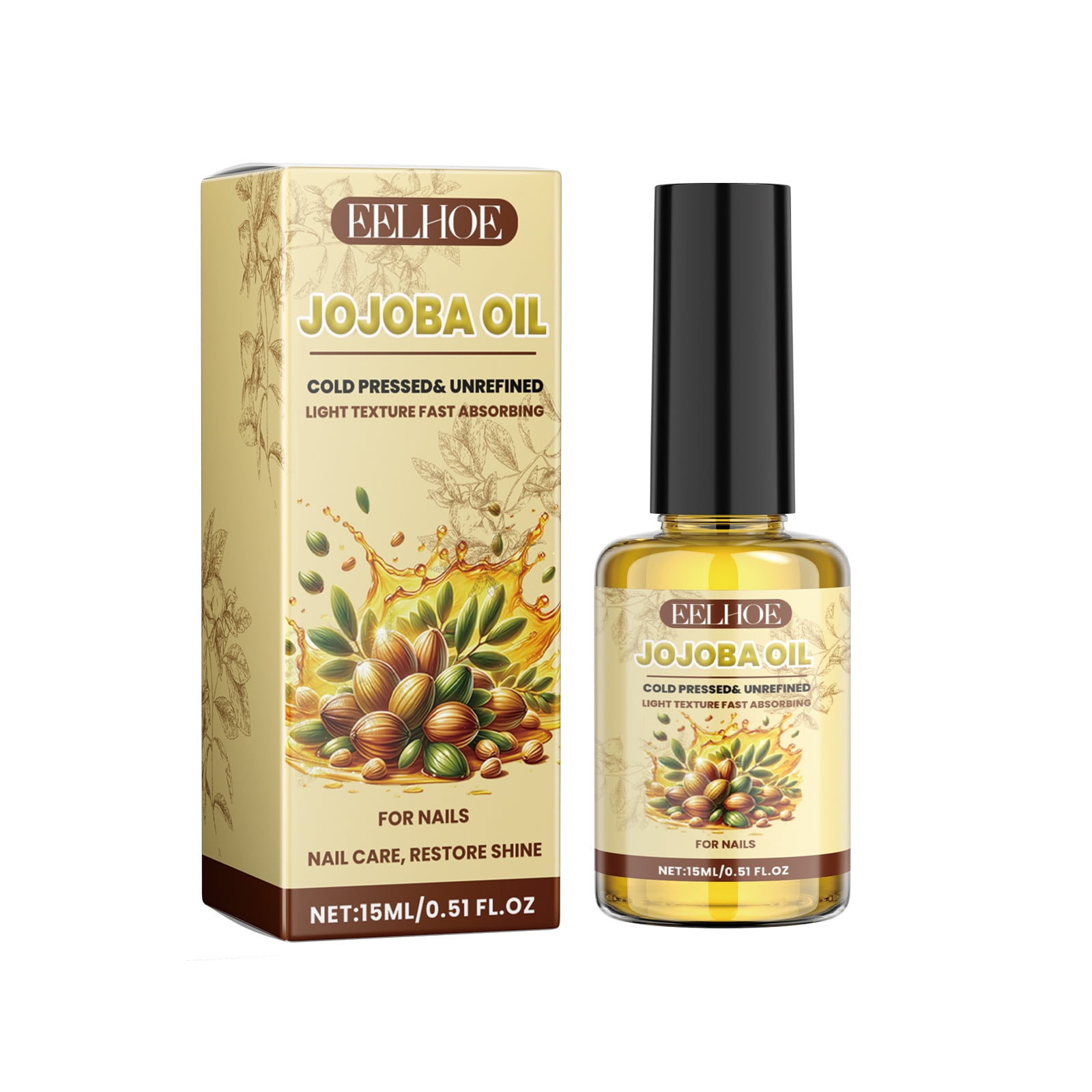 Jojoba nail care oil to soften cuticles and prevent cuticles