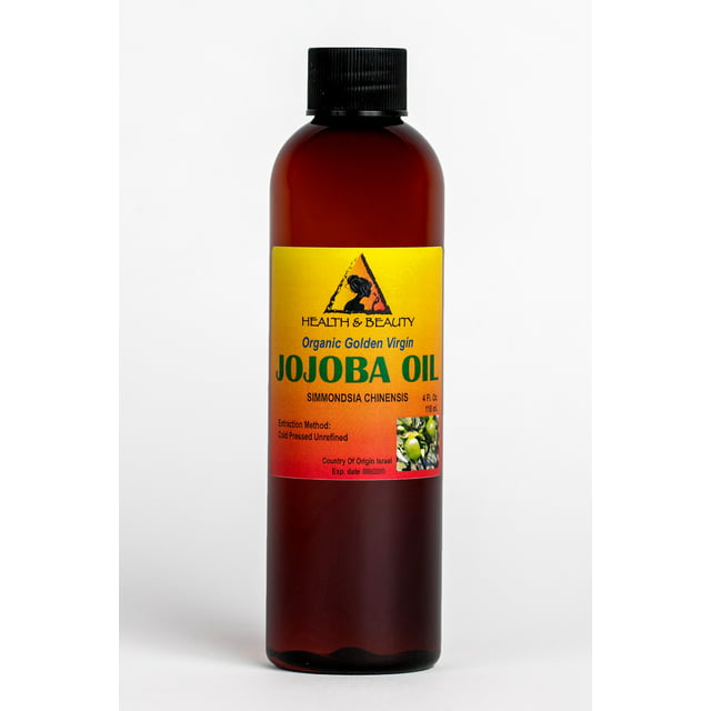 Jojoba oil golden organic carrier unrefined cold pressed raw virgin ...