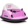 thumbnail image 1 of Jojoka 12V Kids Ride On Bumper Car with Remote Control, Battery Powered Electric Fun Toys for Toddler with LED Lights & 360 Degree Spin, Music for 18 Month-6 Years Boys & Girls, Pink, 1 of 7