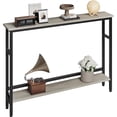 thumbnail image 1 of Jojoka 5.9" Narrow Sofa Table, 2 Tier Skinny Console Table with Adjustable Shelf, Slim Behind Couch Table for Living Room, Entryway, Hallway, Foyer - Grey, 1 of 7