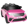 thumbnail image 1 of Jojoka Licensed Land Rover Kids Ride on Car, 12V Battery Powered Electric Toys for Kids with Parent Remote Control, Bluetooth, MP3, Forward & Backward, LED Light, for 3-8 Year Old Boy & Girls, Pink, 1 of 9