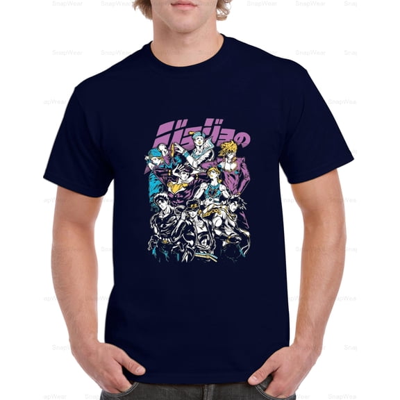 Jojos Bizarre Adventure Anime Manga Stand User Japanese Series Art T-Shirt (1) Unisex, up to 5XL