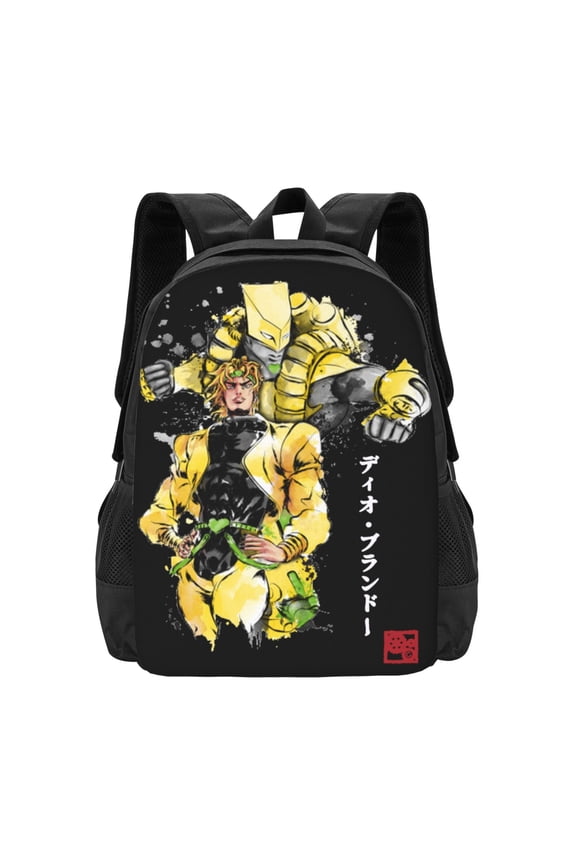 Jojos Bizarre Adventure Backpack Fashion Travel Backpack Laptop Backpack 16ch Simple And Large Capacity