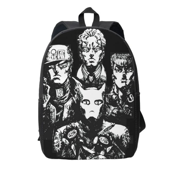 Jojos Bizarre Adventure Backpack Simple Lightweight Backpack Fashion Travel Backpack Laptop Backpack 17 Inch