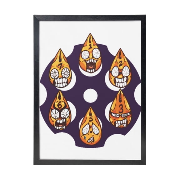 Jojos Bizarre Adventure Black Framed Canvas Wall Art Fashion Decor, 12x16in Wall Decor For Living Room, Bedroom, Office