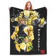 thumbnail image 1 of Jojos Bizarre Adventure Flannel Blanket Funny Ultra-Soft Micro Warm Throw Blanket Fleece Blanket Interesting Gift 80"X60", 1 of 9