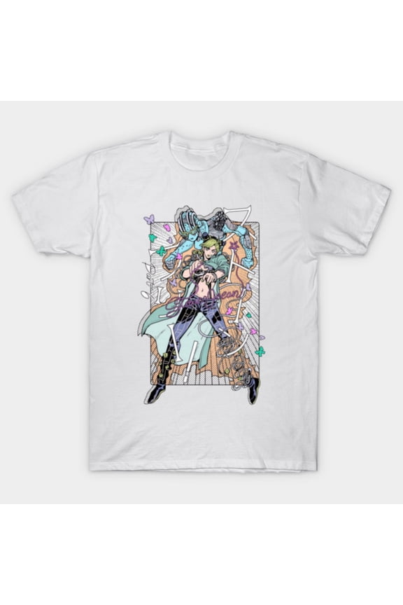 Jojos Bizarre Adventure Jolyne Cujoh And Stone Free Stand T-Shirt Sizes S-5Xl GooGate