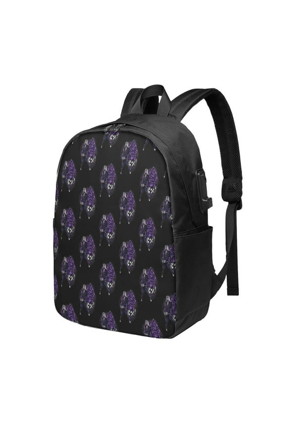 Jojos Bizarre Adventure - Leone Abbacchio Backpack Fashion Travel Backpack Laptop Backpack 17 Inch External Usb Interface Headphone Line Interface