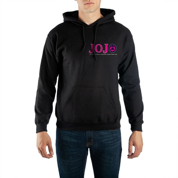Jojos Bizarre Adventures Manga Series Mens Black Hoodie-3XL