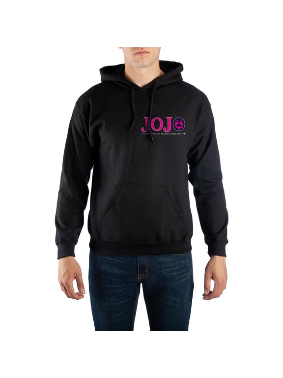 Jojos Bizarre Adventures Manga Series Mens Black Hoodie-M