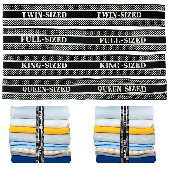 Jokapy 12 Pcs Bed Sheet Organizer Bands Elastic Sheet Keepers King Twin Full Queen Sheet Straps