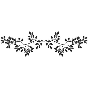 Toorise 2Pcs Metal Wall Art Decor Modern Style Wrought Iron Other Tree ...