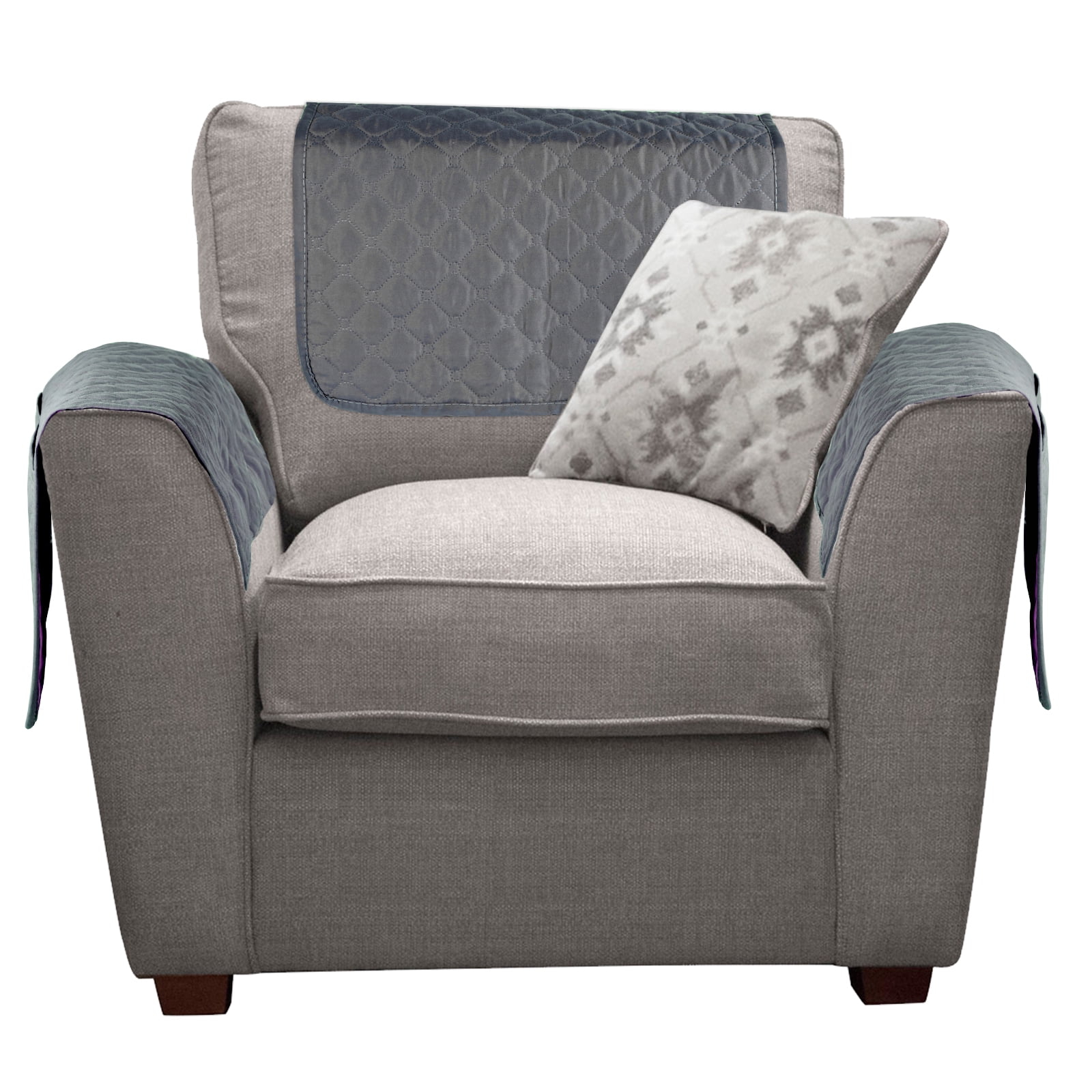 Jokapy 3 Pcs Recliner Covers Arm Covers with Storage Pockets Couch Sofa