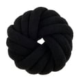 thumbnail image 1 of Jokapy 3 Strands Cushion Soft Knot Pillow Handmade Braided Cushion Decor, Black, 12" x 12", 1 of 11