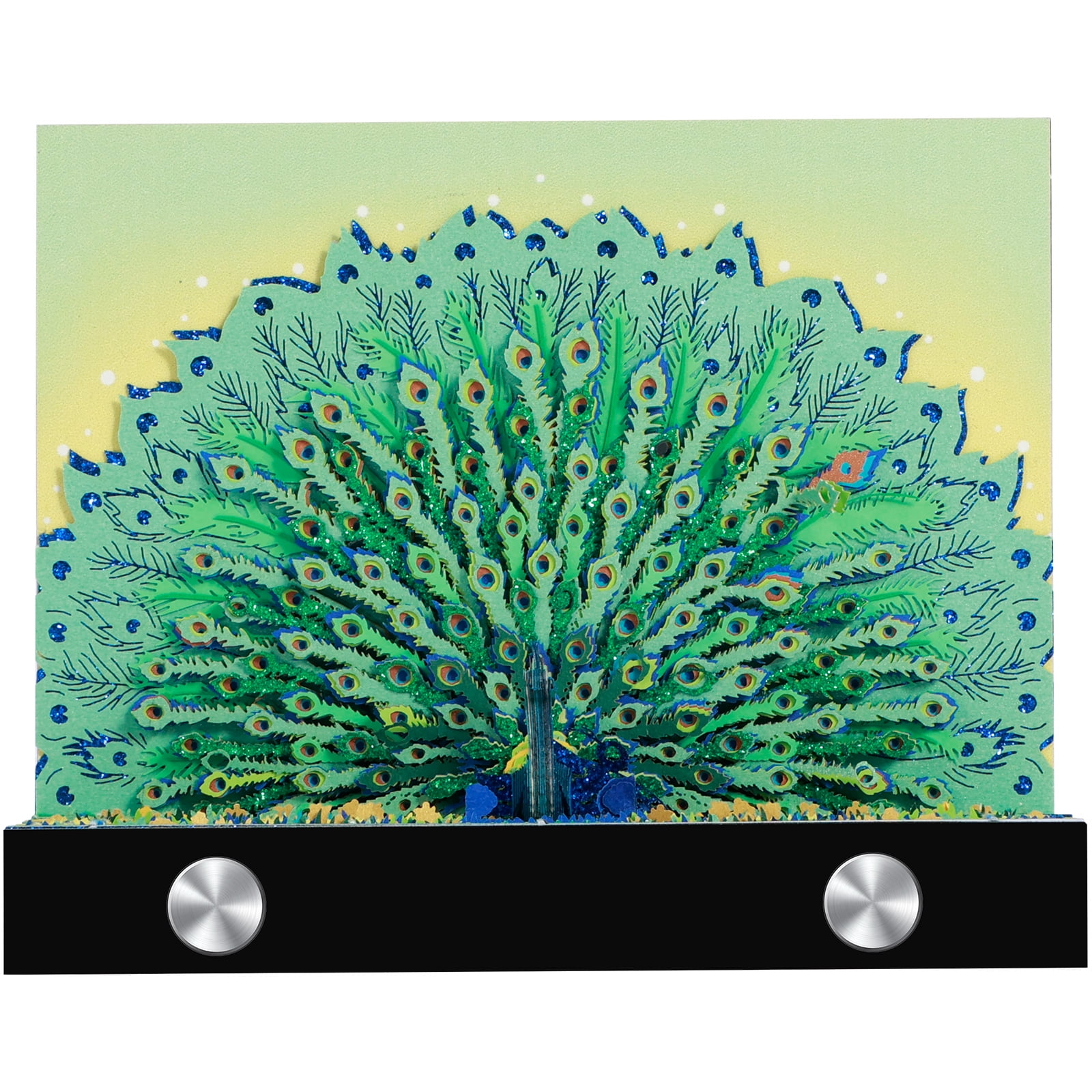 Jokapy 3D Memo Pad Peacock Desk Calendar Time Piece Calendar Sticky DIY ...