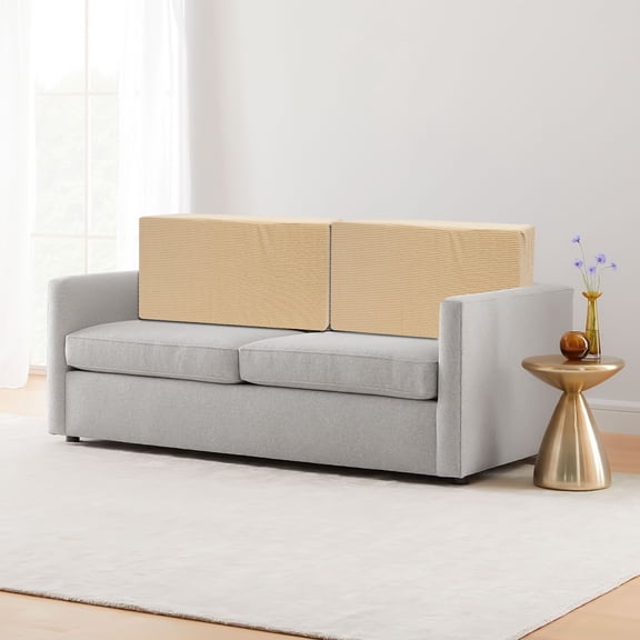 Jokapy 3PCS Sofa Back Cushion Covers, Polyester, Washable, Universal Fit for Living Room & Bedroom