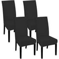 thumbnail image 1 of Jokapy 4 Pack Chair Covers for Dining Room, Stretch Chair Protector Slipcovers, Black, 1 of 8