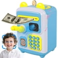 thumbnail image 1 of Jokapy ATM Piggy Bank for Kids Boys, Face ID Password Unlocking Electronic Money Bank Machine Toy, Age 3+, Blue, 1 of 11