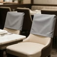 thumbnail image 1 of Jokapy Dining Chair Backrest Covers Stretch Polyester Chair Protector Slipcover, Set of 4, Gray, 1 of 10