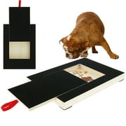 Jokapy Dog Scratch Pad for Nails, with Treat Box & Nail Trimmer, Black