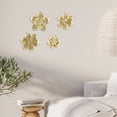 thumbnail image 1 of Jokapy Metal Flower Wall Decor, Gold Round Wall Art , Indoor Outdoor Hanging Sculptures, Set of 4, 1 of 11