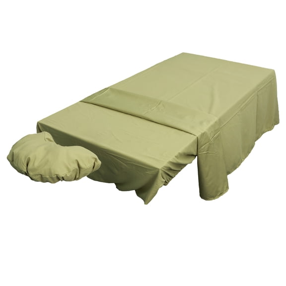 Jokapy Microfiber 3-Piece Massage Sheet Set, Soft Facial Bed Cover, Green