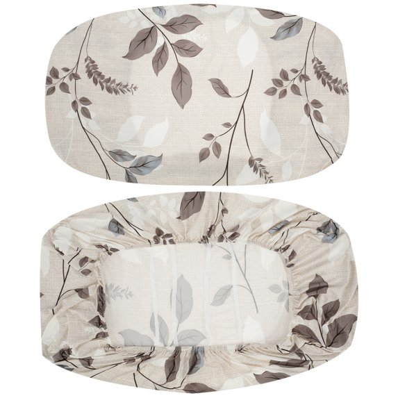 Jokapy RV Dinette Cushion Cover Polyester Floral Pattern Camper Cushions Cover, Brown