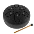 thumbnail image 1 of Jokapy Rain Chime Drum, Steel Tongue Drum 6 Notes 3 Inches Steel Drum, Black, 1 of 9