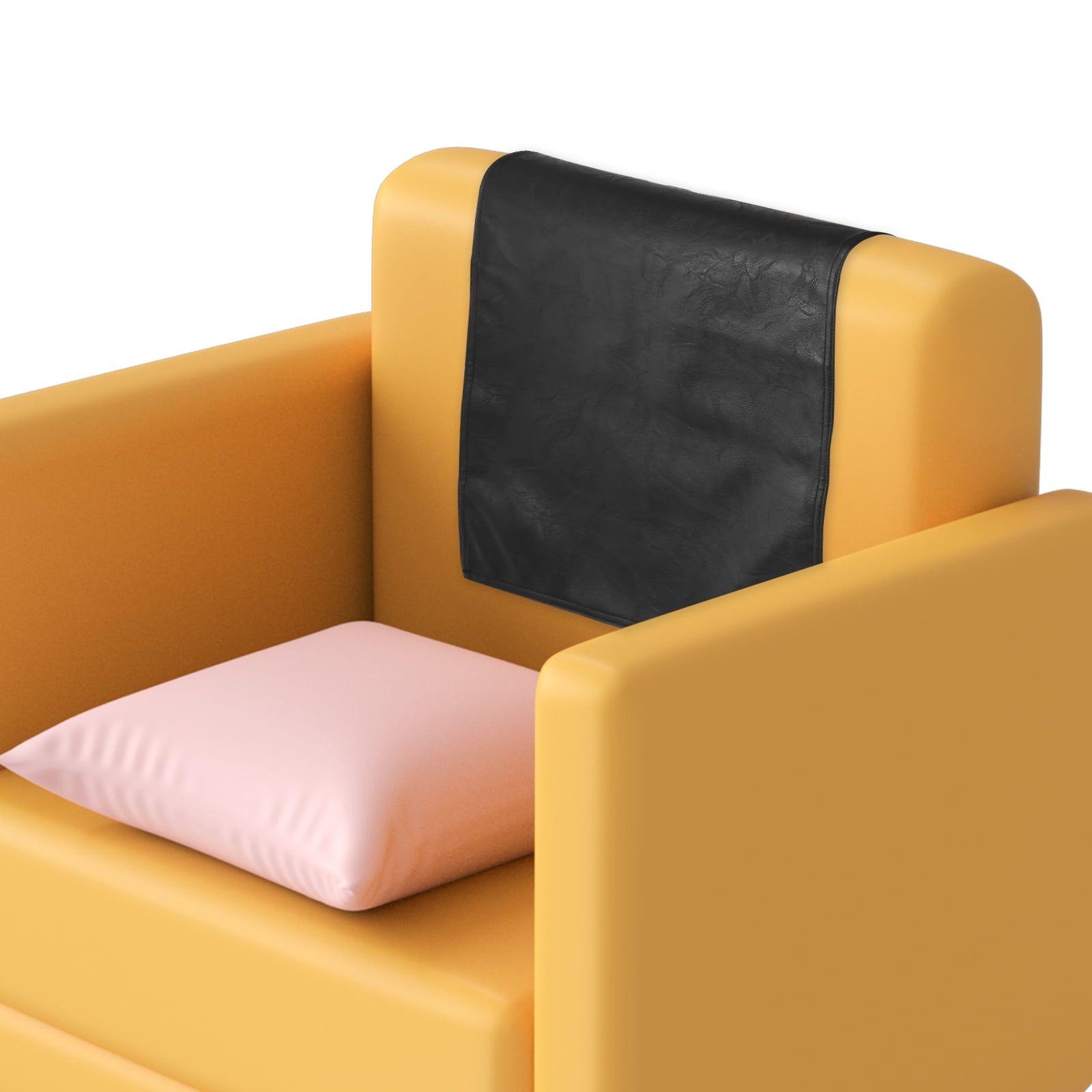 Jokapy Recliner Chair Headrest Cover Faux Leather Sofa Couch Arm Covers