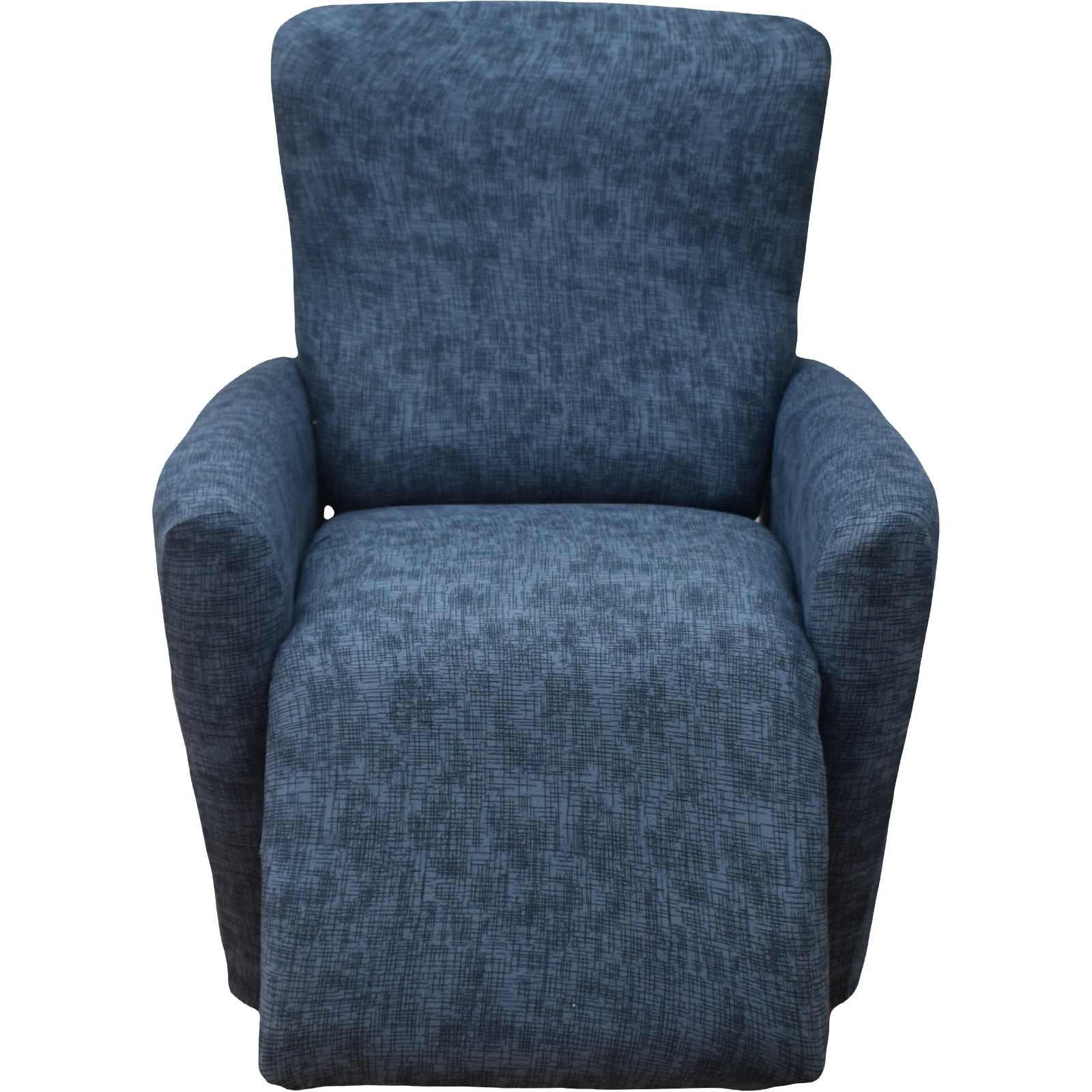 Dznils Recliner Slipcover Stretch Printed Fabric Furniture Chair Cover Blue