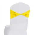 thumbnail image 1 of Jokapy Spandex Chair Sashes Bow Ties for Wedding Party Banquet, Yellow, 50 Pack, 1 of 12