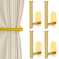 thumbnail image 1 of Jokapy Stainless Steel Decorative Pull Curtain Holdbacks, Gold, Set of 4, 1 of 11