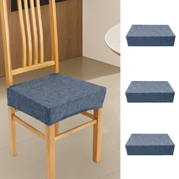 Jokapy Stretch Floral Printed Dining Chair Seat Covers, Washable Chair Slipcovers, Gray, Set of 4