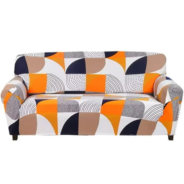 Jokapy Stretch Sofa Cover Loveseat Couch Slipcover with 1 Pillowcase, Geometrical Patterned