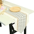 thumbnail image 1 of Jokapy Woven Macrame Table Runner with Tassels, Boho Wedding Table Decor, Beige, 12"W x 72"L, 1 of 10