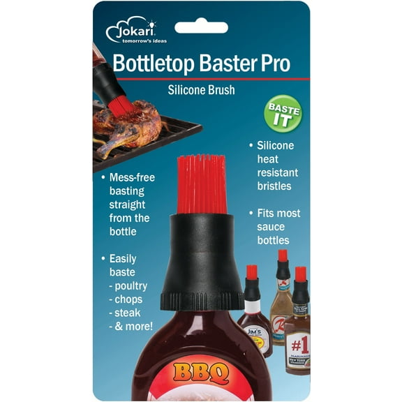 Jokari Bottletop Baster Silicone Brush Pro Series for BBQ Sauce Bottles
