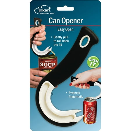 Jokari Gripper Easy Open Ring Pull Can Opener, Durable Rubber, Arthritis Friendly, Dishwasher Safe, 2 Pack
