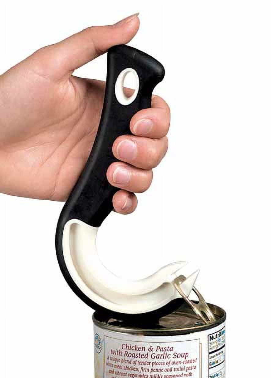 1pc Hook-shaped Can Opener, Plastic Soda Can Tab Top Opener Tool